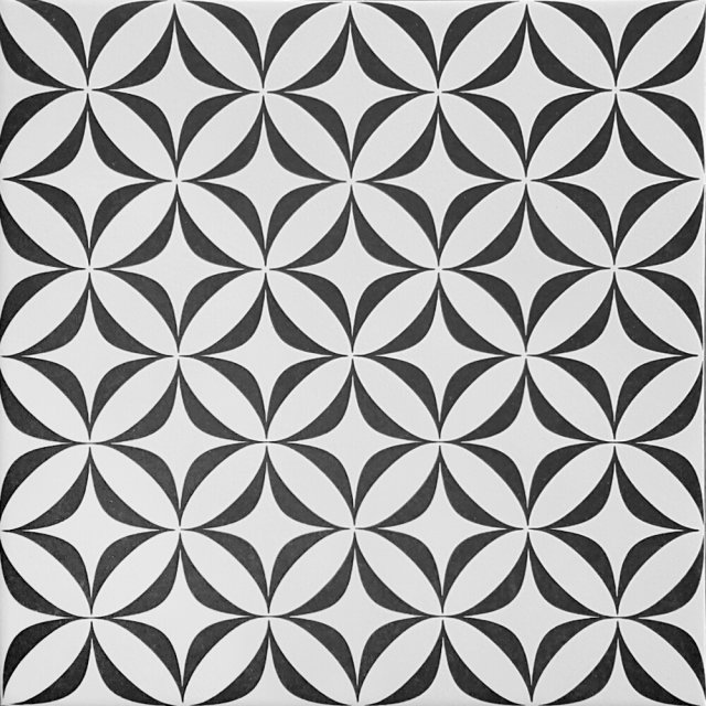 Gres szkliwiony PATCHWORK VERTIGO white-black satin 29,8x29,8 gat. I