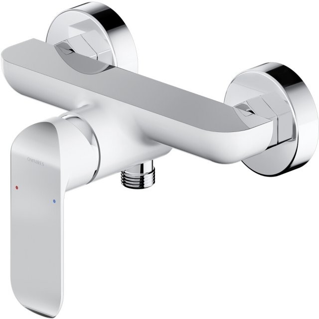 OMNIRES Bateria prysznicowa SACRAMENTO chrom biały połysk SC2340CRB