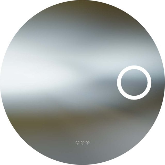 Lustro okrągłe LED LUX LIGHT 80 z włącznikiem dotykowym, lustrem powi