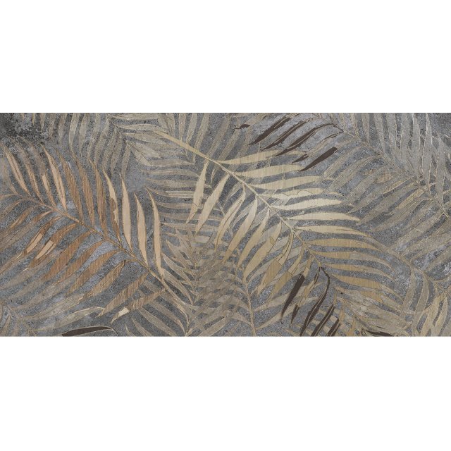 Gres szkliwiony włoski Dado Ceramica WALLPAPERS GOLDEN FERN mat 60x12