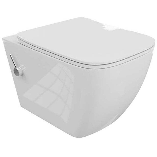 LAVITA Miska WC podwieszana PARANA bezkołnierzowa z funkcją bidetu z