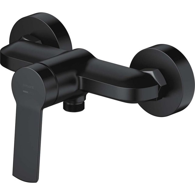CERSANIT Bateria prysznicowa ścienna NATIS jednouchwytowa czarna S951