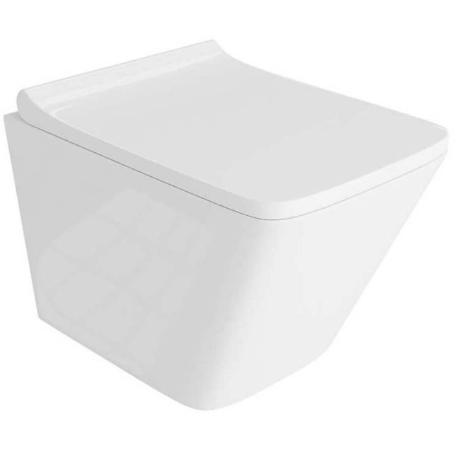 LAVITA Miska WC podwieszana LAGO 3.0 wirowa z deską duroplastową biał