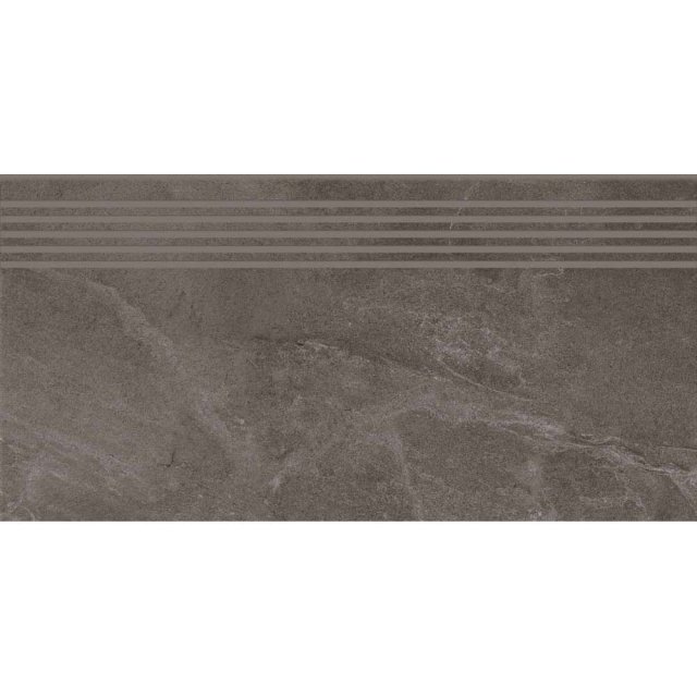 Gres szkliwiony stopnica MARENGO graphite mat 8mm 29,8x59,8 gat. I