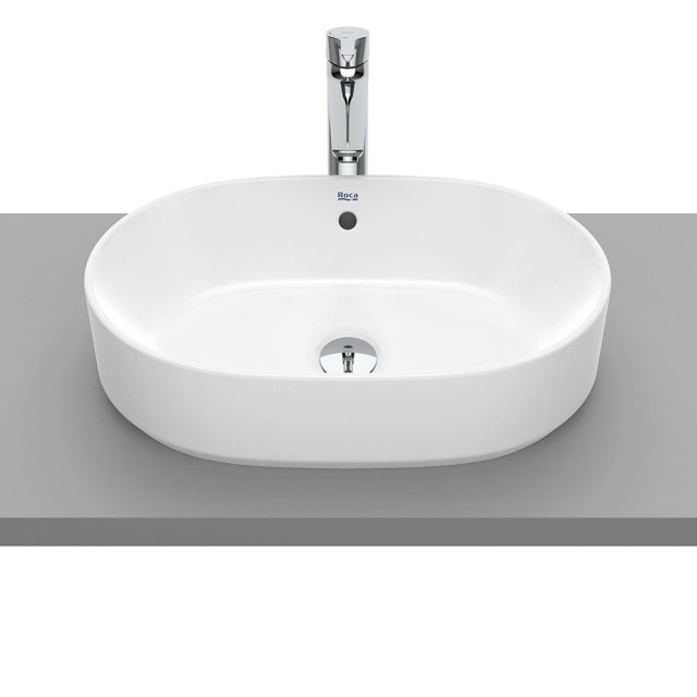 ROCA Umywalka nablatowa GAP biała ceramiczna owalna bez otworu z prze