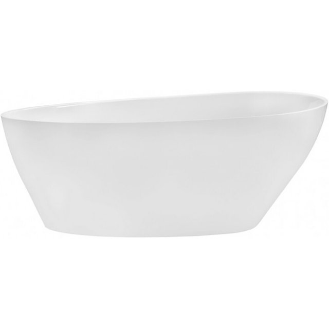 BESCO Wanna wolnostojąca GOYA MATT BIAŁA 142x62 klik-klak czarny czys