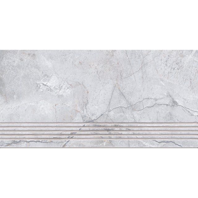 Gres szkliwiony stopnica SILVER HEELS grey mat 29,8x59,8 gat. I