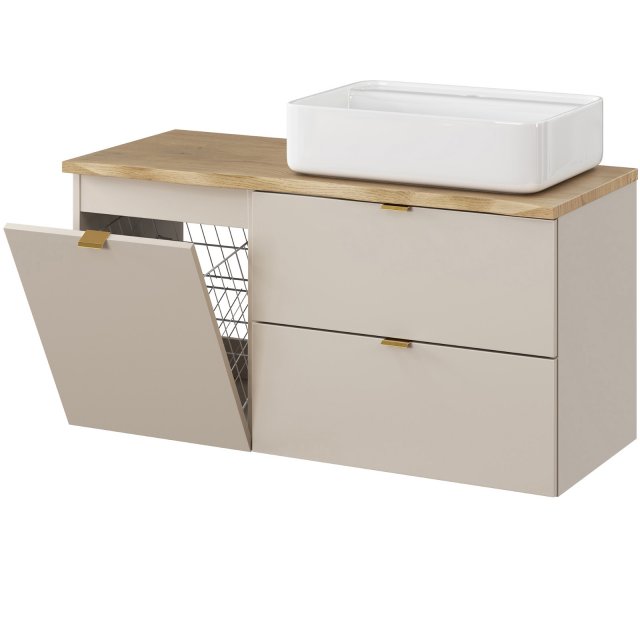 COMAD Zestaw mebli DALIA CASHMERE szafka 80 cm, blat CREMONA 120 cm,