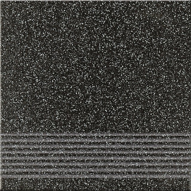 Gres szkliwiony stopnica MILTON graphite mat pcs 29,7x29,7 gat. I