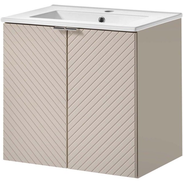 COMAD Szafka z drzwiami VIVA CASHMERE z umywalką meblową DANCE 60 cm