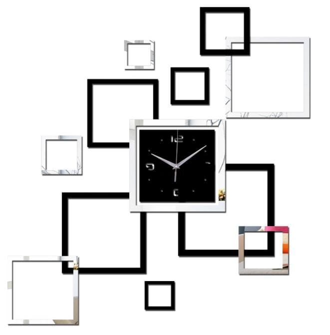 Zegar ścienny Kwadraty