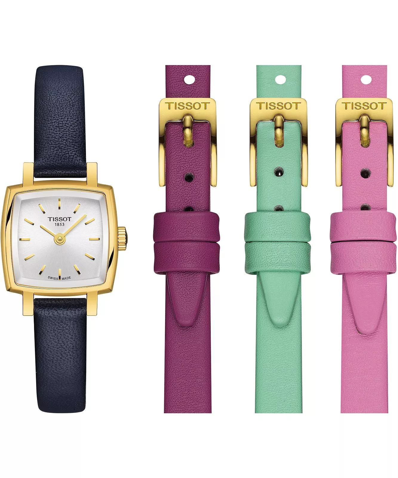 Zegarek damski Tissot Lovely Square Summer Kit SET T0581093603103