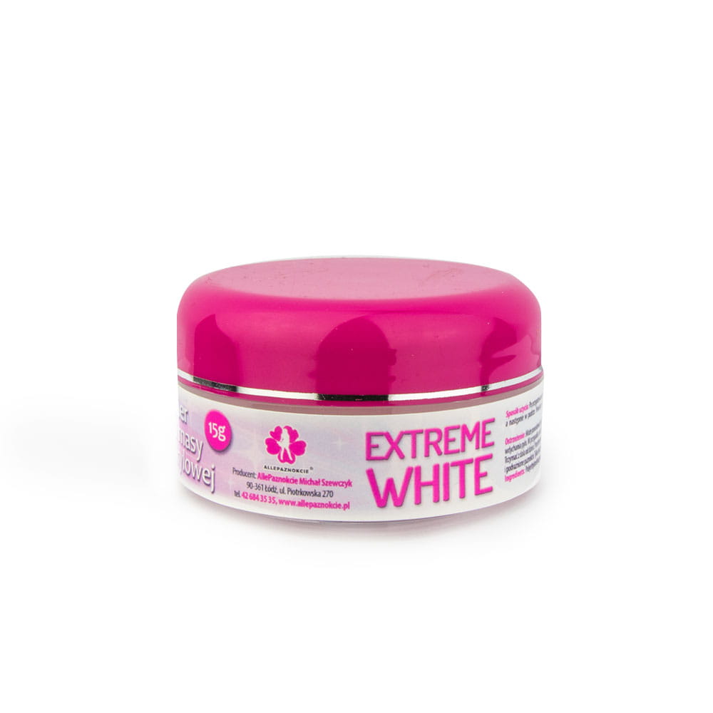 Puder akrylowy do paznokci Allepaznokcie Extreme White 15 g Nr 2