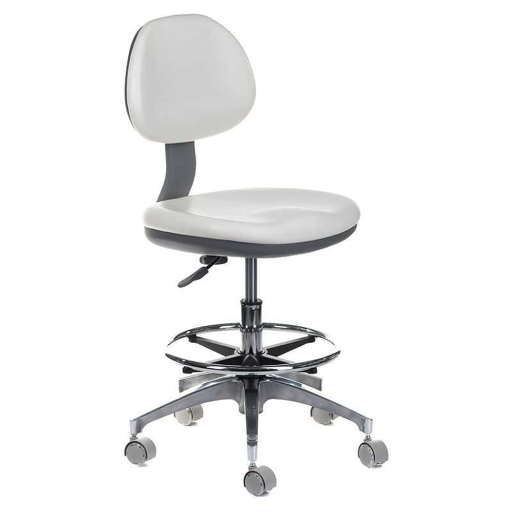 BS Taboret medyczny z oparciem BD-Y942 biały