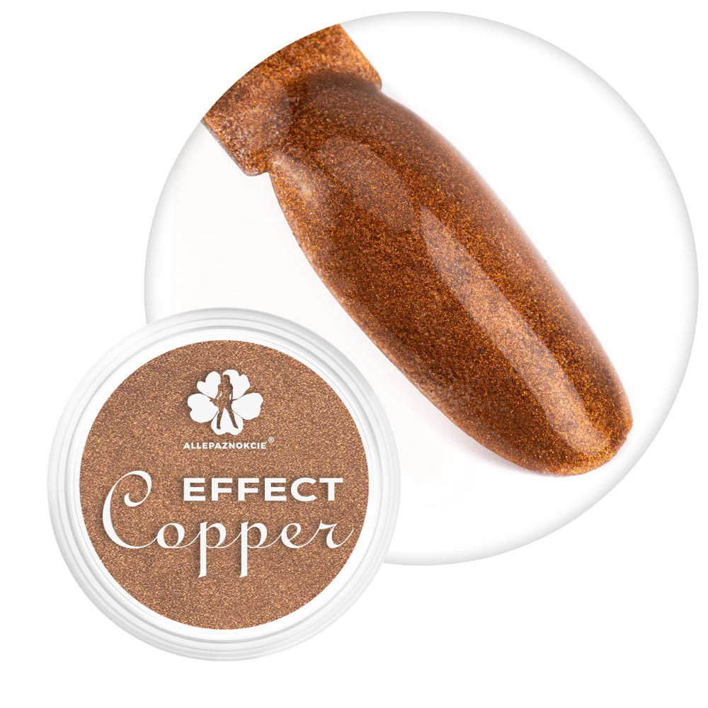 Pyłek do paznokci Mirror Copper Effect Allepaznokcie lustrzany efekt miedzi