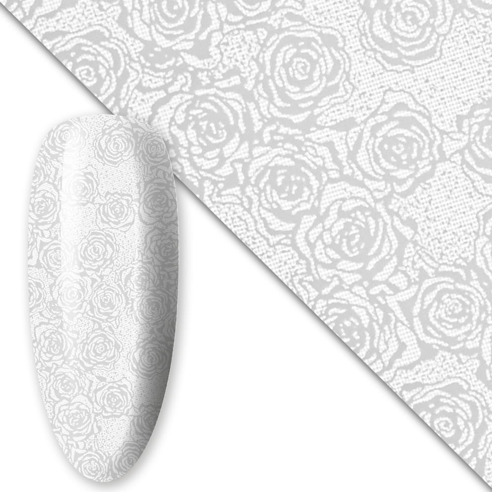 Folia transferowa do paznokci 80 cm White Nr 15