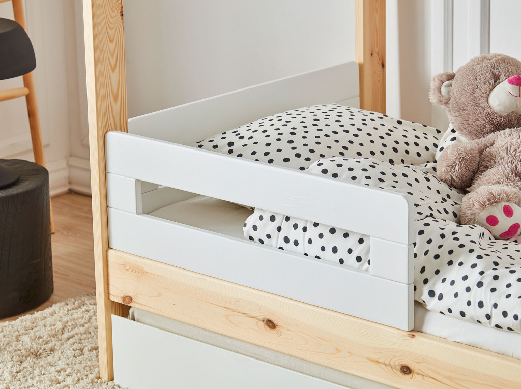 Pinio - barierka do łóżka 160x70 (2 szt.) -Biały Simple