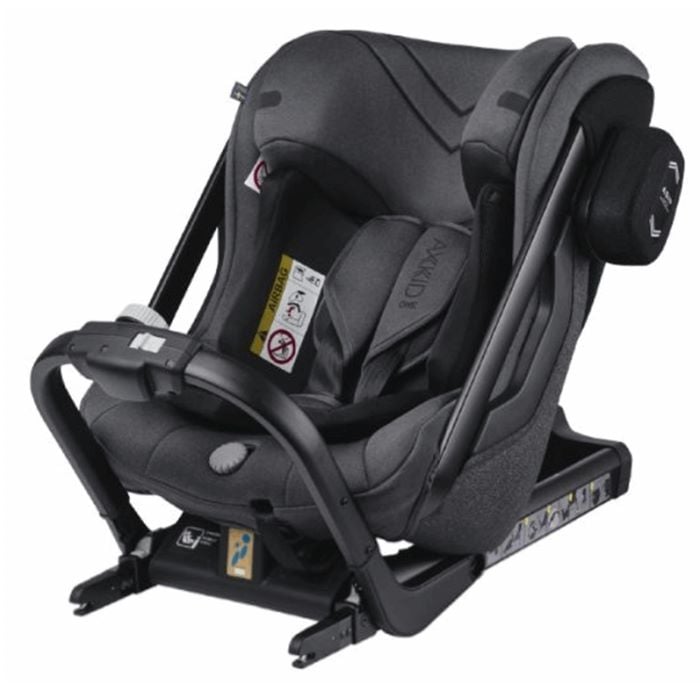 Axkid One 2 - fotelik samochodowy dla dzieci od 61 do 125 cm wzrostu-Granite Melange