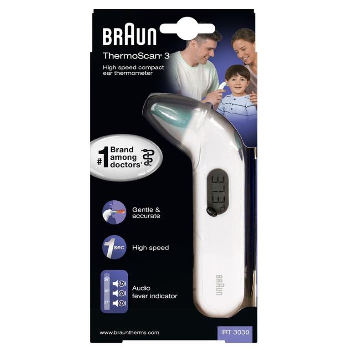 Braun Termometr do ucha IRT 3030 ThermoScan 3