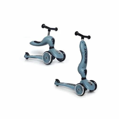 ScootandRide Highwaykick1 - hulajnoga, jeździk 2 w 1-Steel