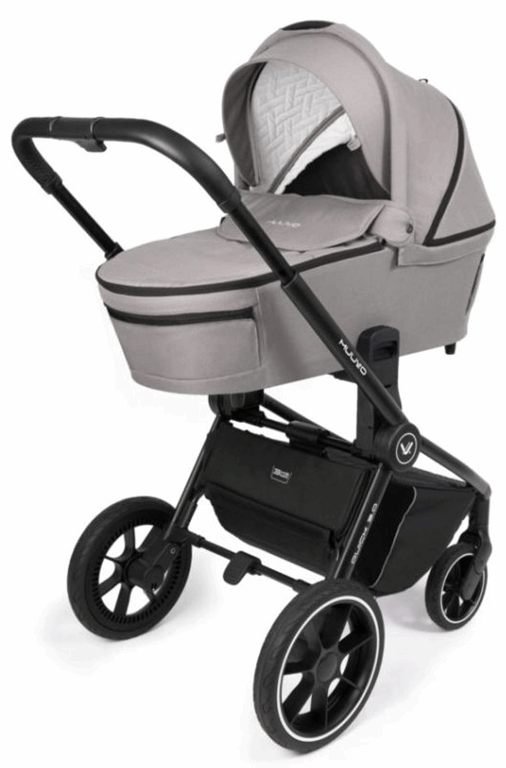 Muuvo, Quick 3.0 - wózek spacerowy z gondolą Standard i wyposażeniem-Steel Grey
