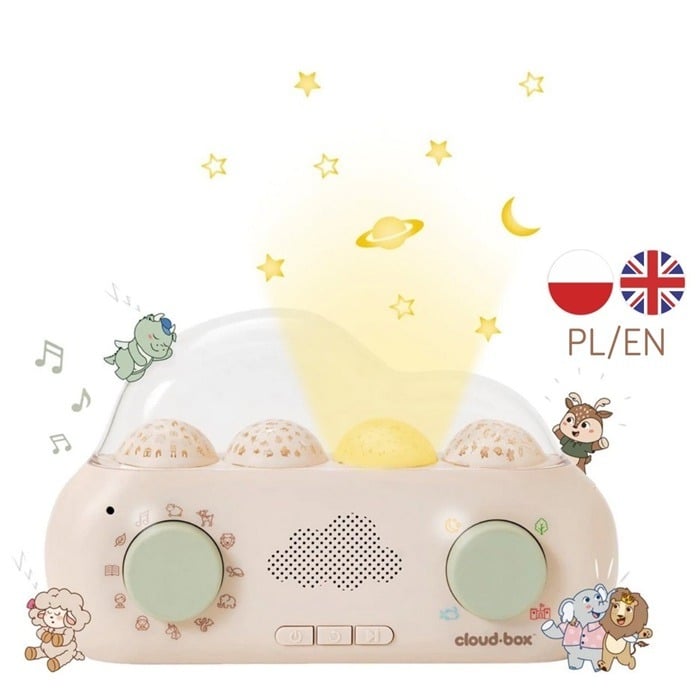 Cloud B Muzyczny projektor z bajkami CloudBox - polsko/angielski