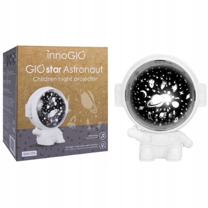GIOstar Astronaut Projektor z pozytywką dla dzieci - GIO-175