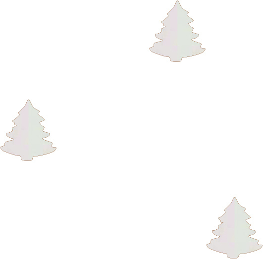 Choinka choinki baza do makramy, kartek, wycinanki, tekturki, scrapki, dekor święta Bożego Narodzenia zawieszka z bermaty zestaw 3