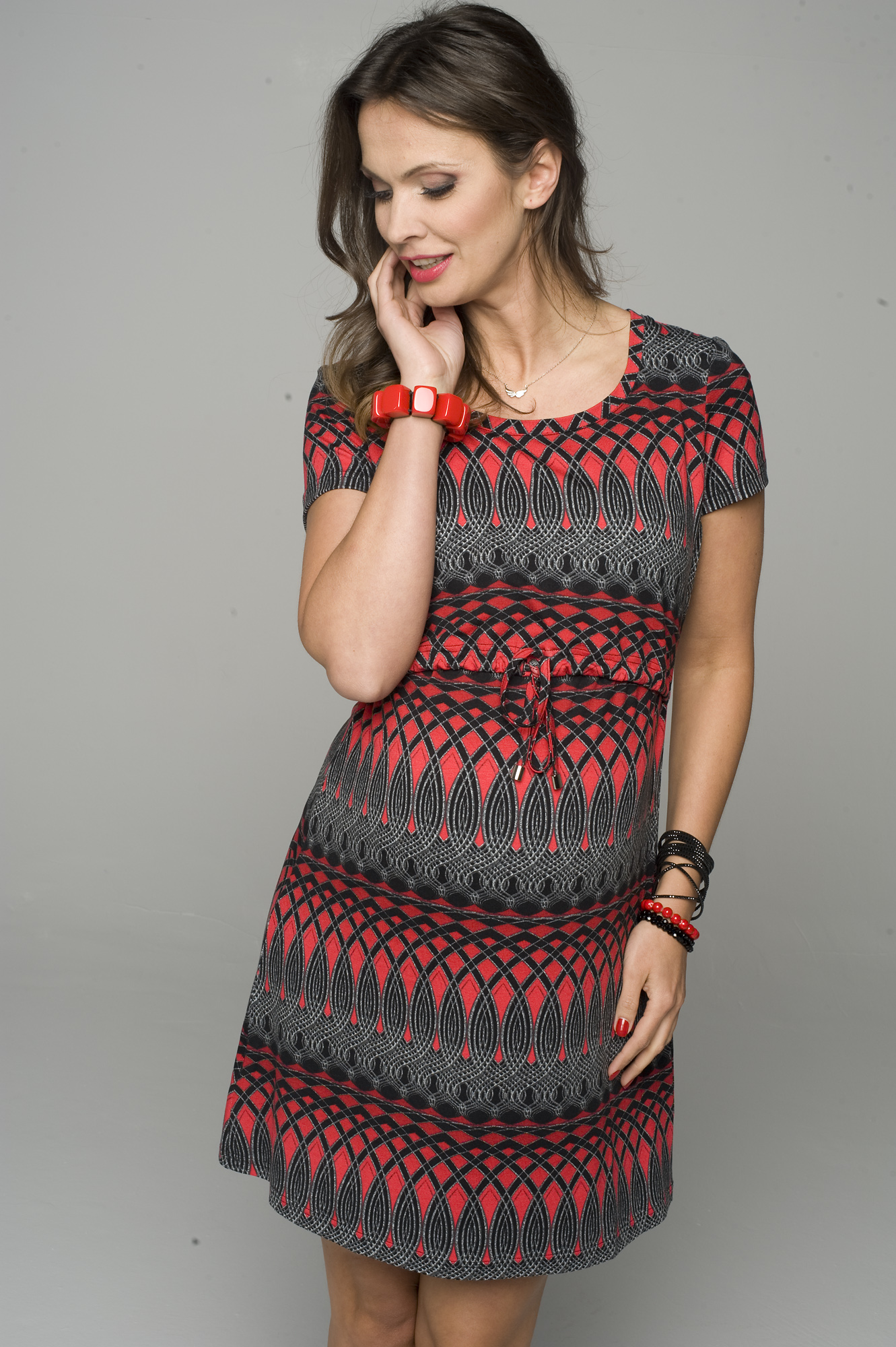 Sukienka ciążowa do karmienia Nina