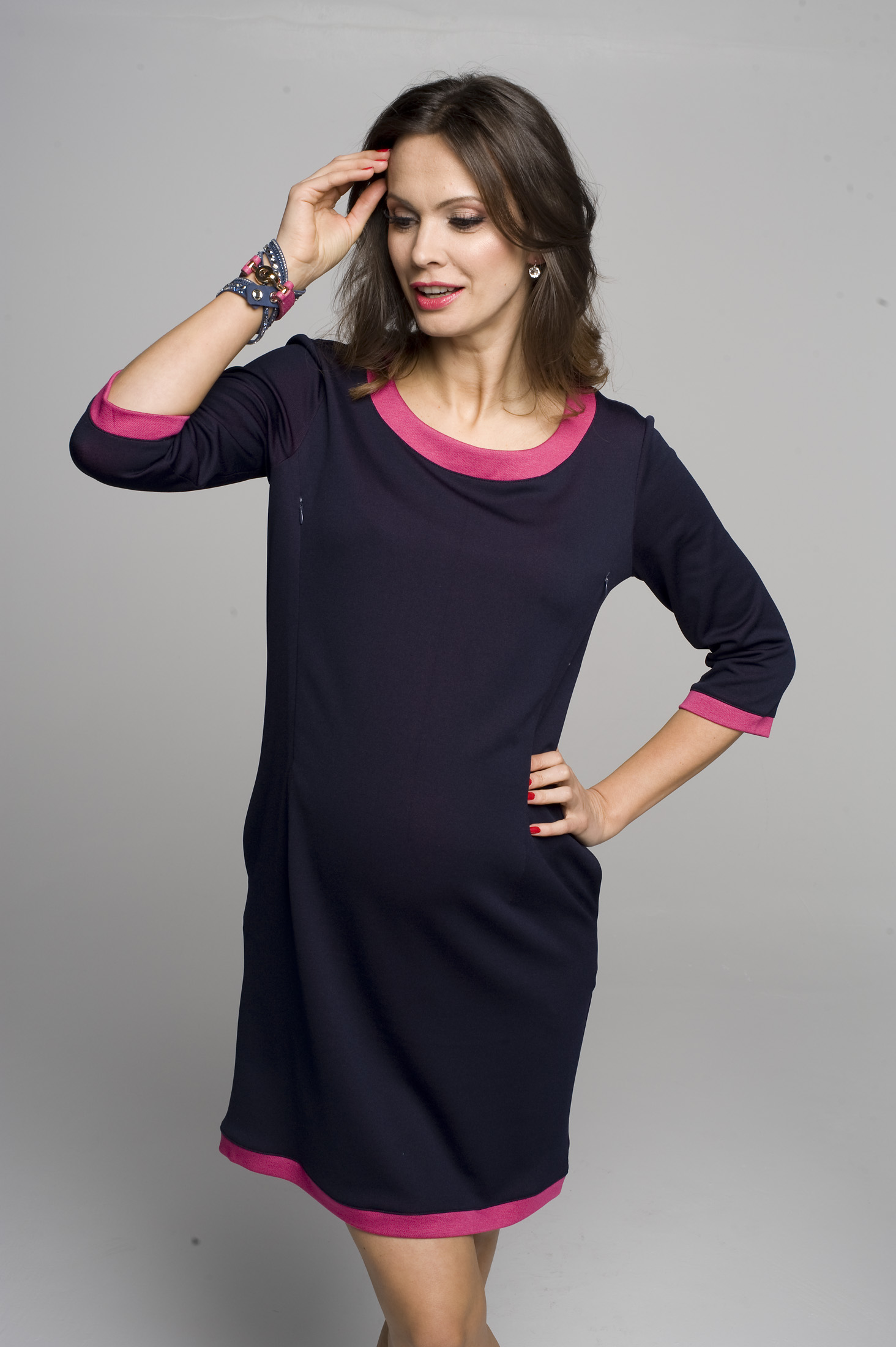 Sukienka ciążowa do karmienia Neva