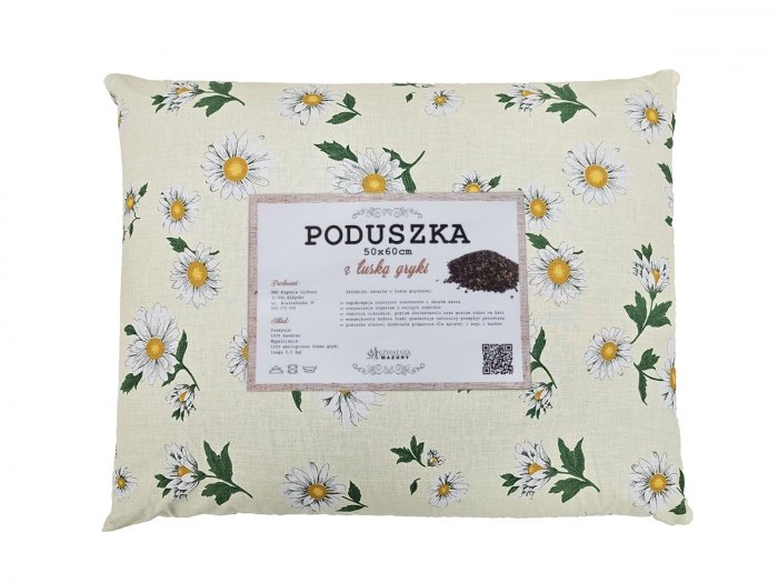 Poduszka z łuską gryki 50x60 wz. 2 rumianek