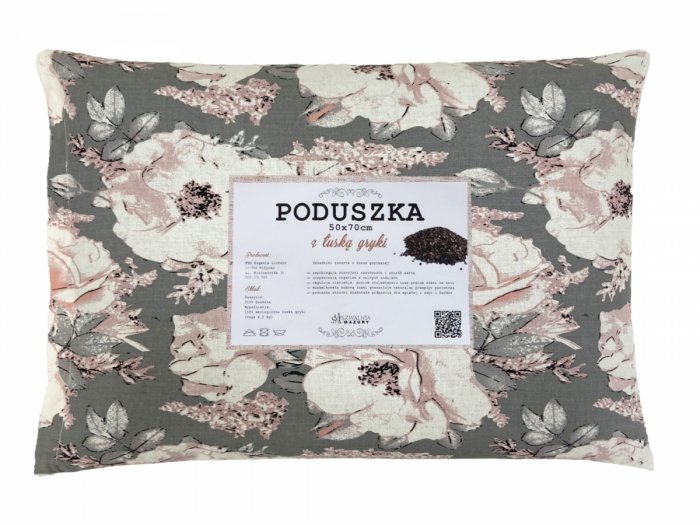Poduszka z łuską gryki 50x70 wz. 7 peonia