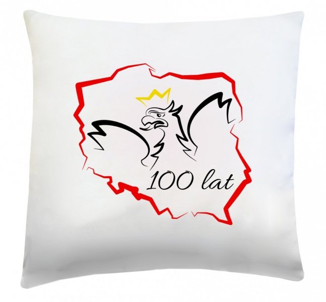 Poduszka patriotyczna 40x40 wz. 1 "100 lat"