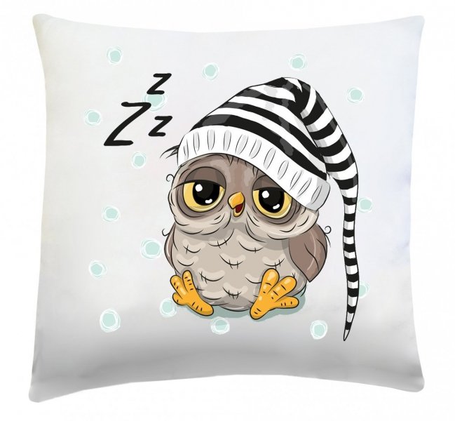 Poduszka dekoracyjna 40x40 wz. Sowa