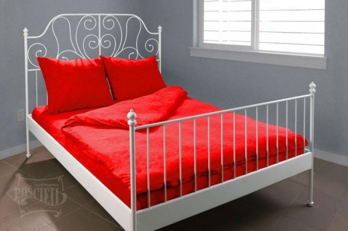 Pościel Frotte wz. 16 czerwony rozmiar 140x200