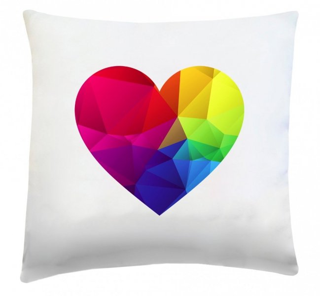 Poduszka na Walentynki 40x40 wz. Serce 03