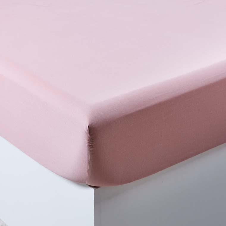 prześcieradło QUARTZ brudny róż bawełna satynowa