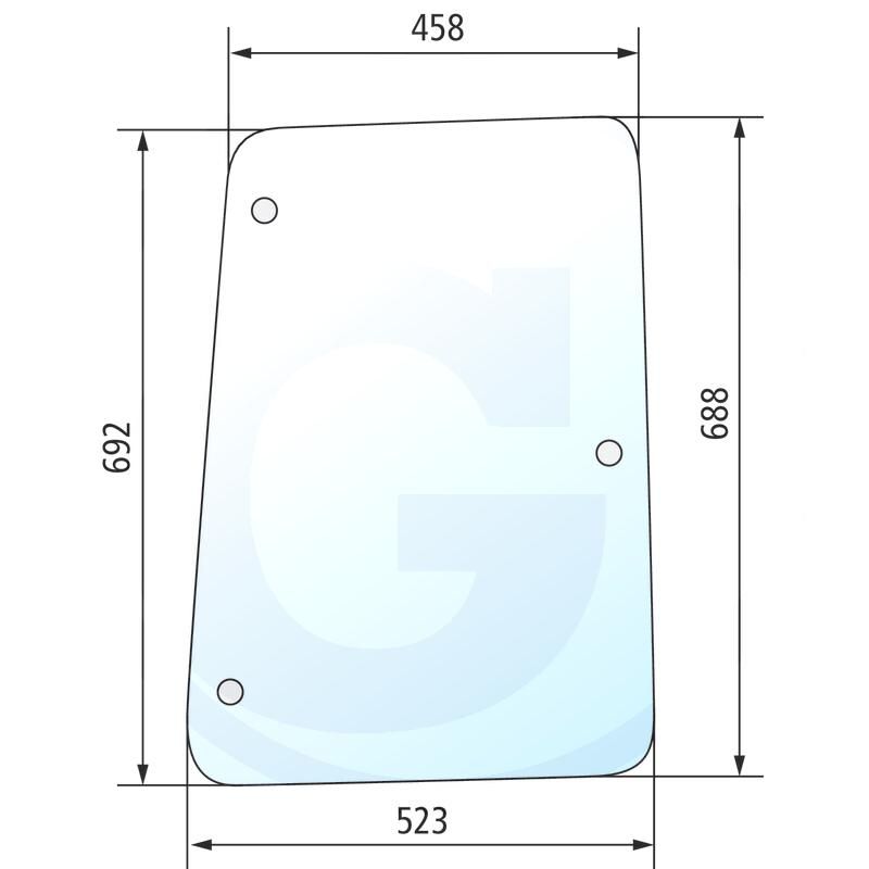 Szyba boczna prawa i lewa Deutz 07C 4339832