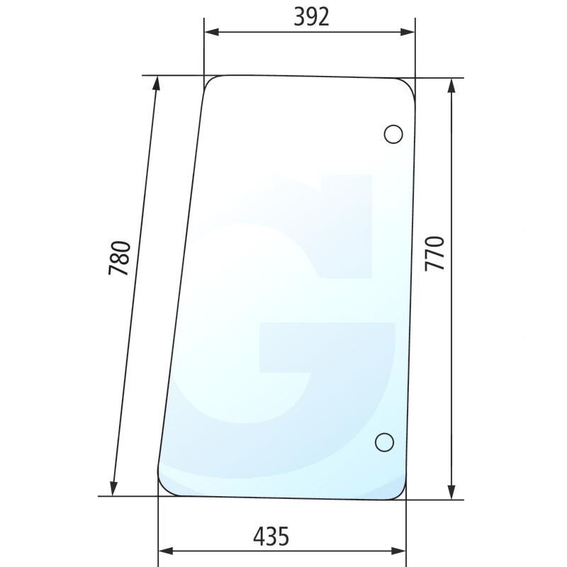 Szyba boczna prawa i lewa John Deere 3100 Renault 58-32 Ceres 6005010162