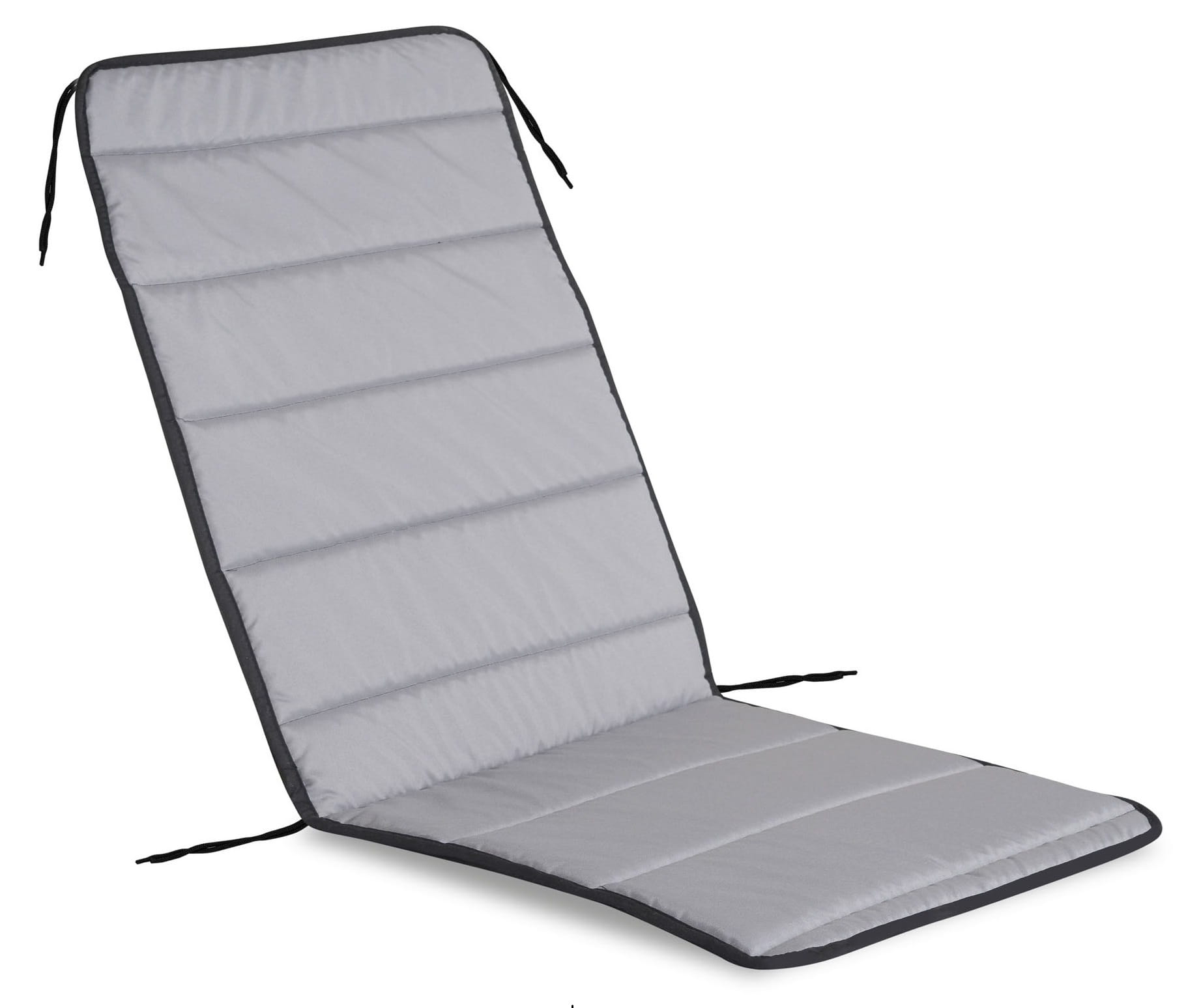 Poduszka pikowana na krzesło z pianki 50x50x80 cm ciemnoszara