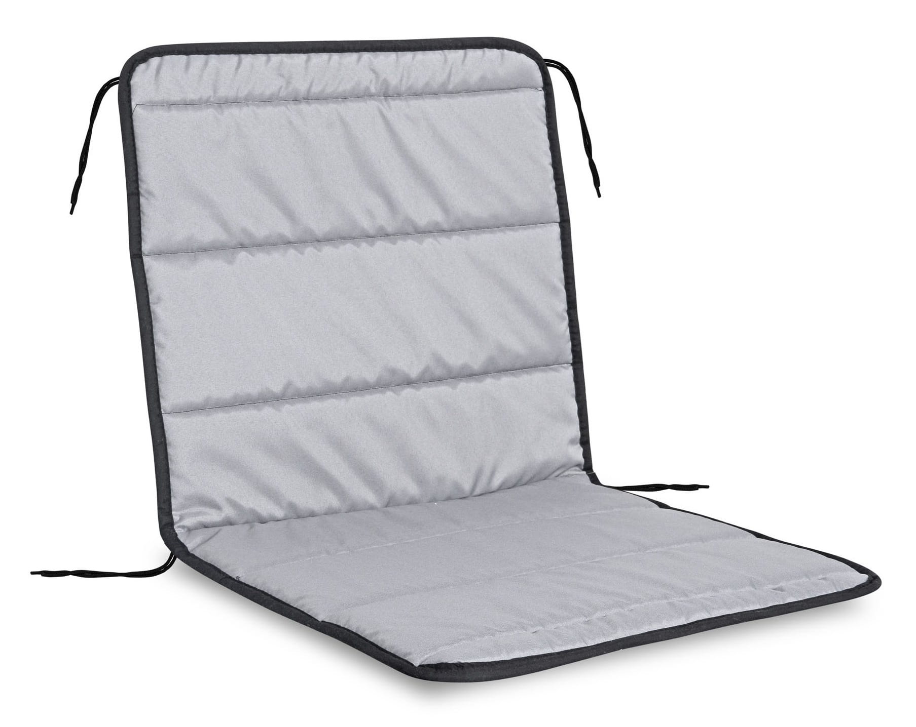 Poduszka pikowana na krzesło z pianki 50x50x50 cm ciemnoszara