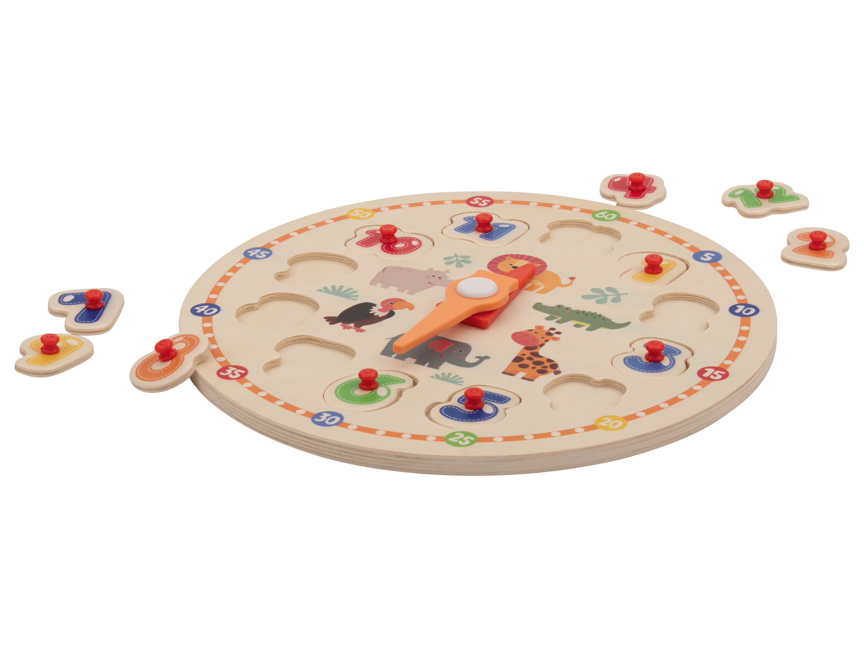 lupilu Gra Labirynt / Układanka ze stemplami / Układanka zegarowa / Przewlekanka / Labirynt magnetyczny Zegar