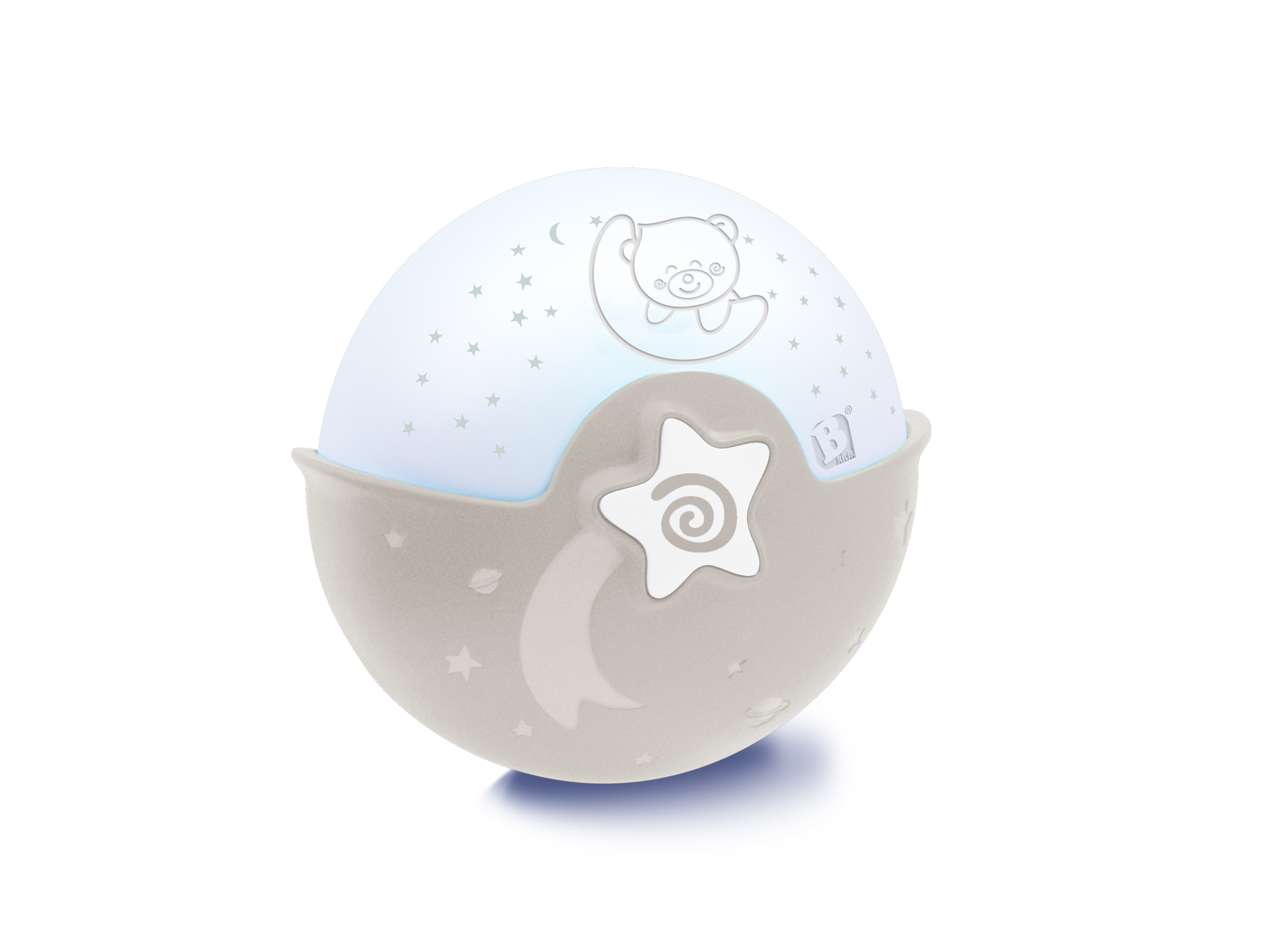 Infantino Lampka nocna i projektor Projektor i lampka nocna Lampa nocna z projektorem Projektor z lampką nocną Szary