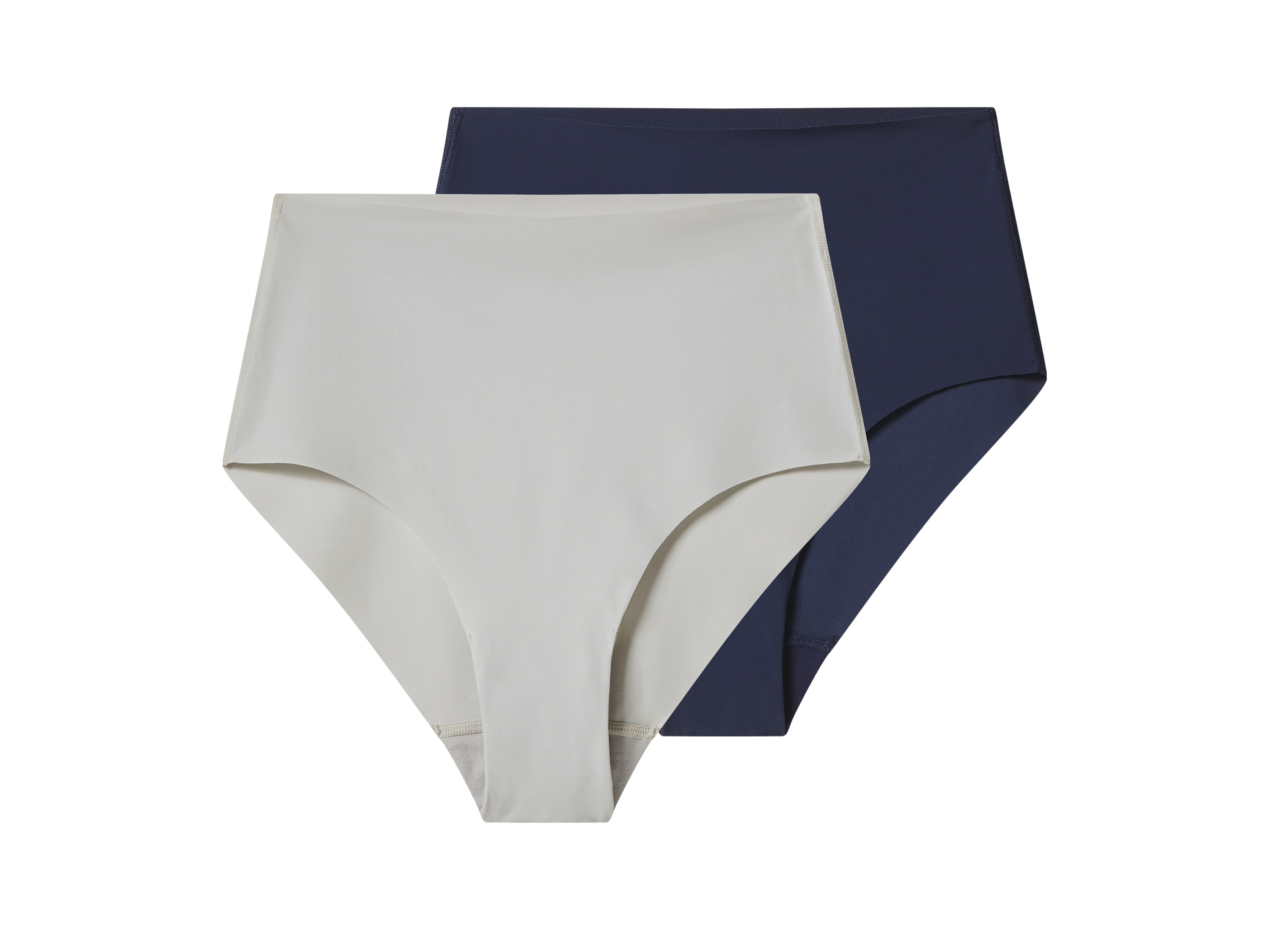 esmara Majtki modelujące damskie, cięte laserowo, 2 pary Granatowy/szary, XS 32/34