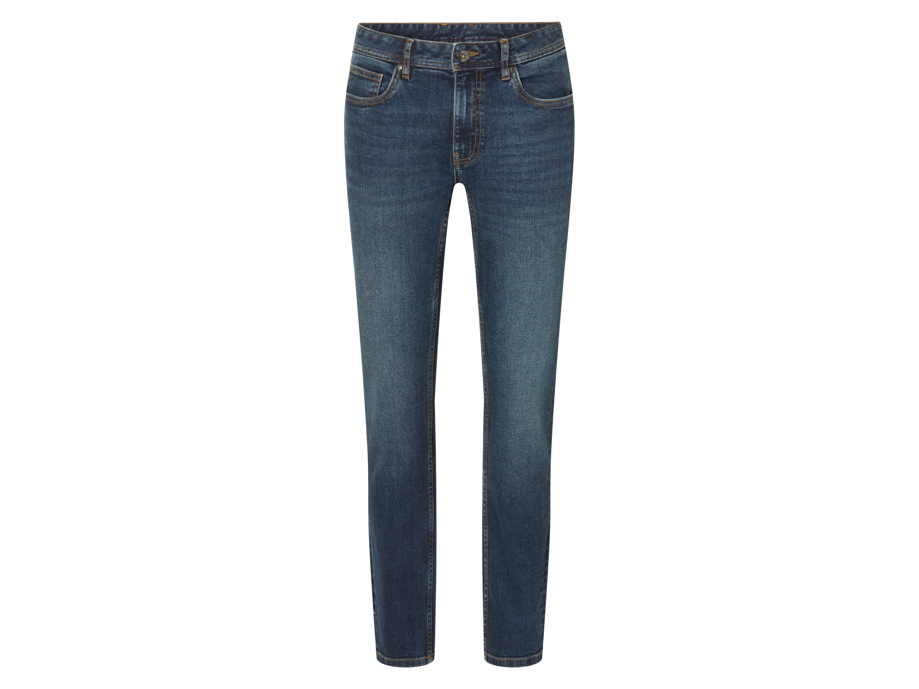 esmara Men Jeansy slim fit męskie z bawełny Ciemnoniebieski, 48 32/32