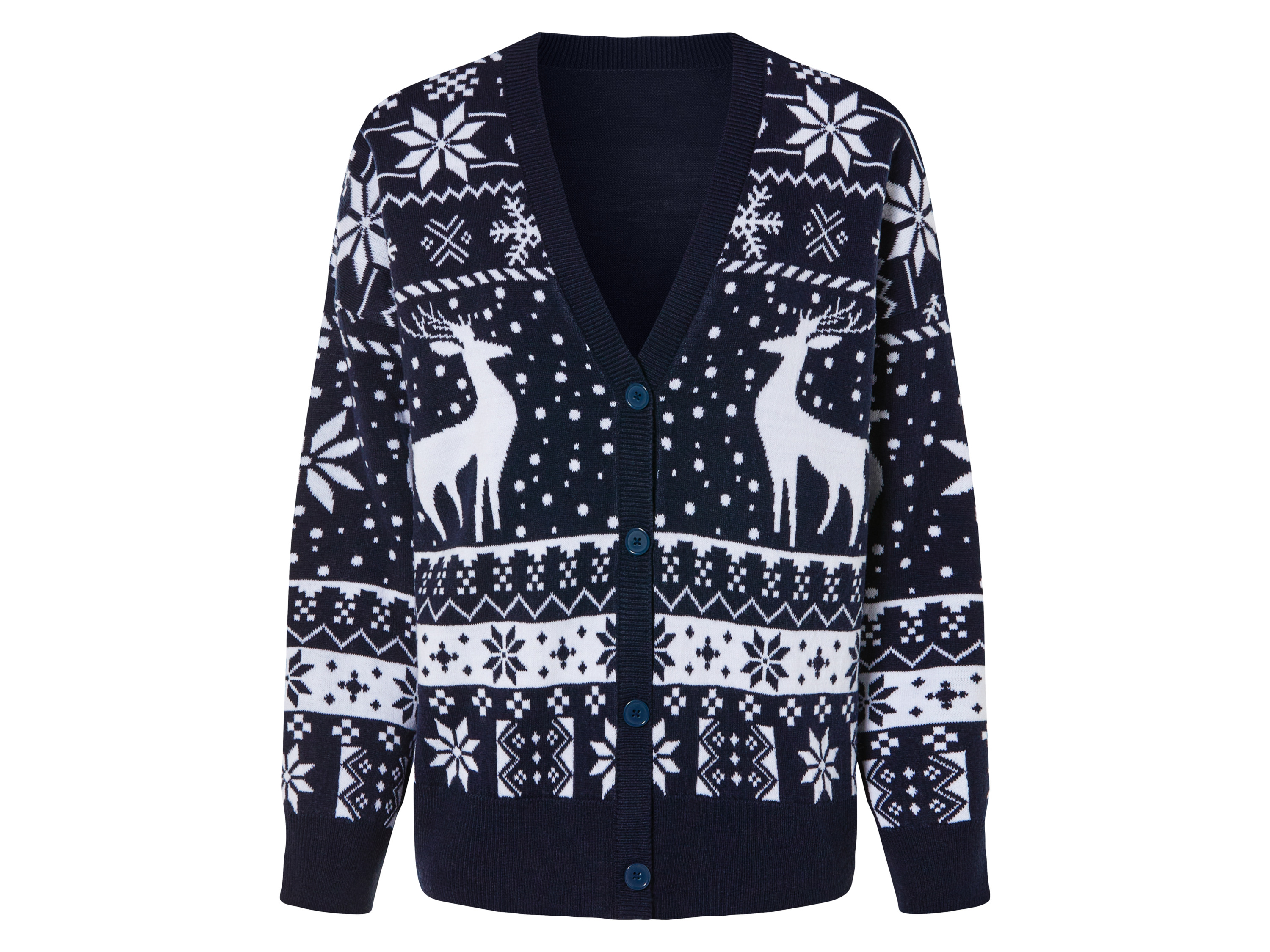 esmara Kardigan świąteczny damski XS 32/34, Granatowy