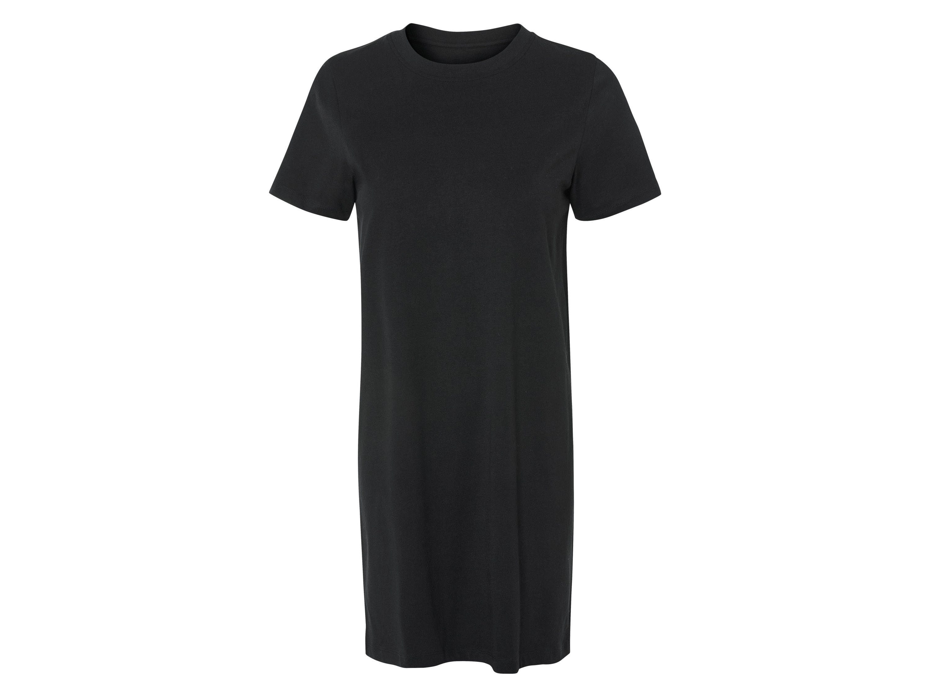 esmara Sukienka t-shirtowa damska z bawełny organicznej Czarny, XS 32/34