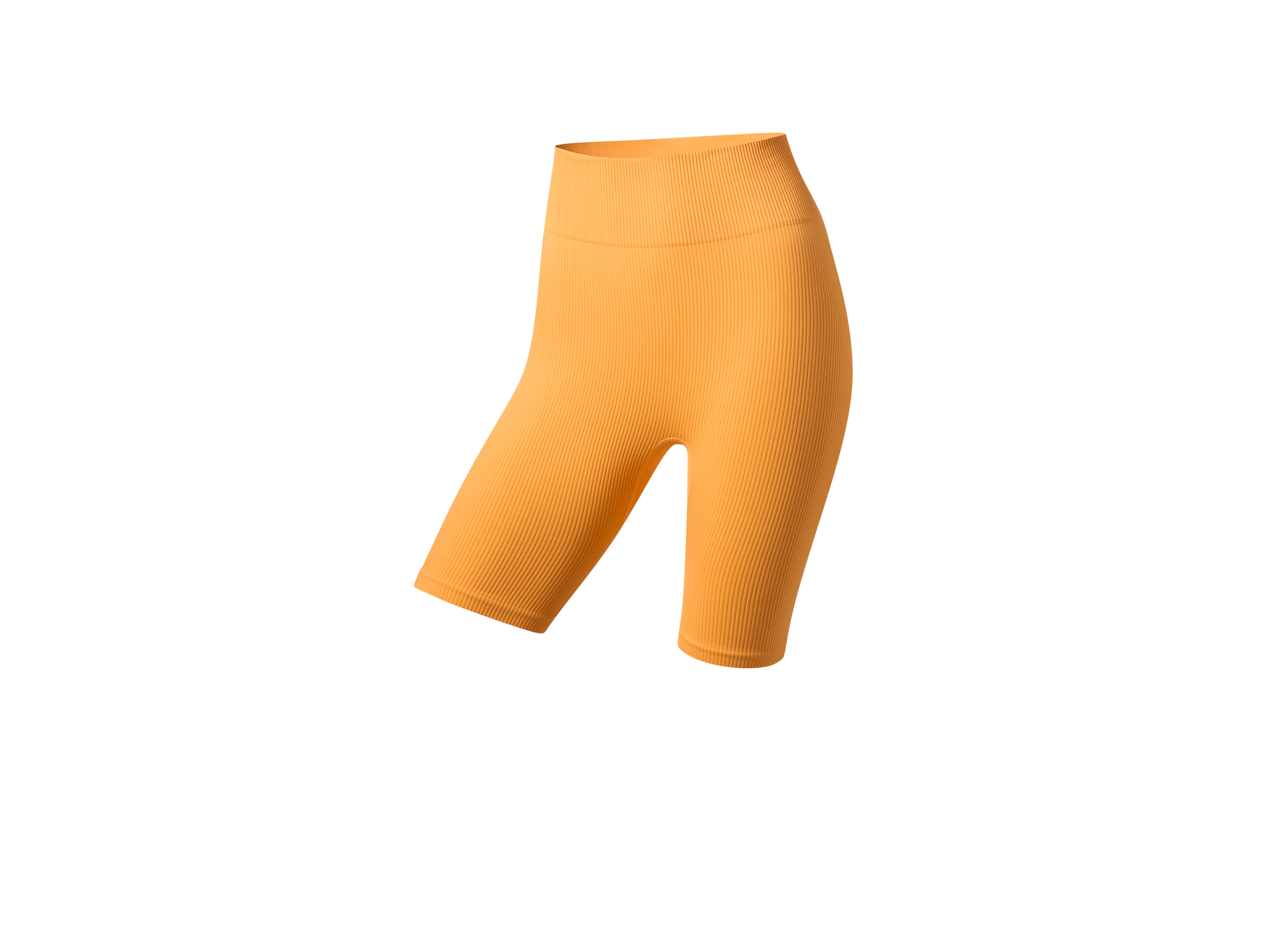 Crivit Legginsy rowerowe funkcyjne damskie Pomarańczowy, XS 32/34