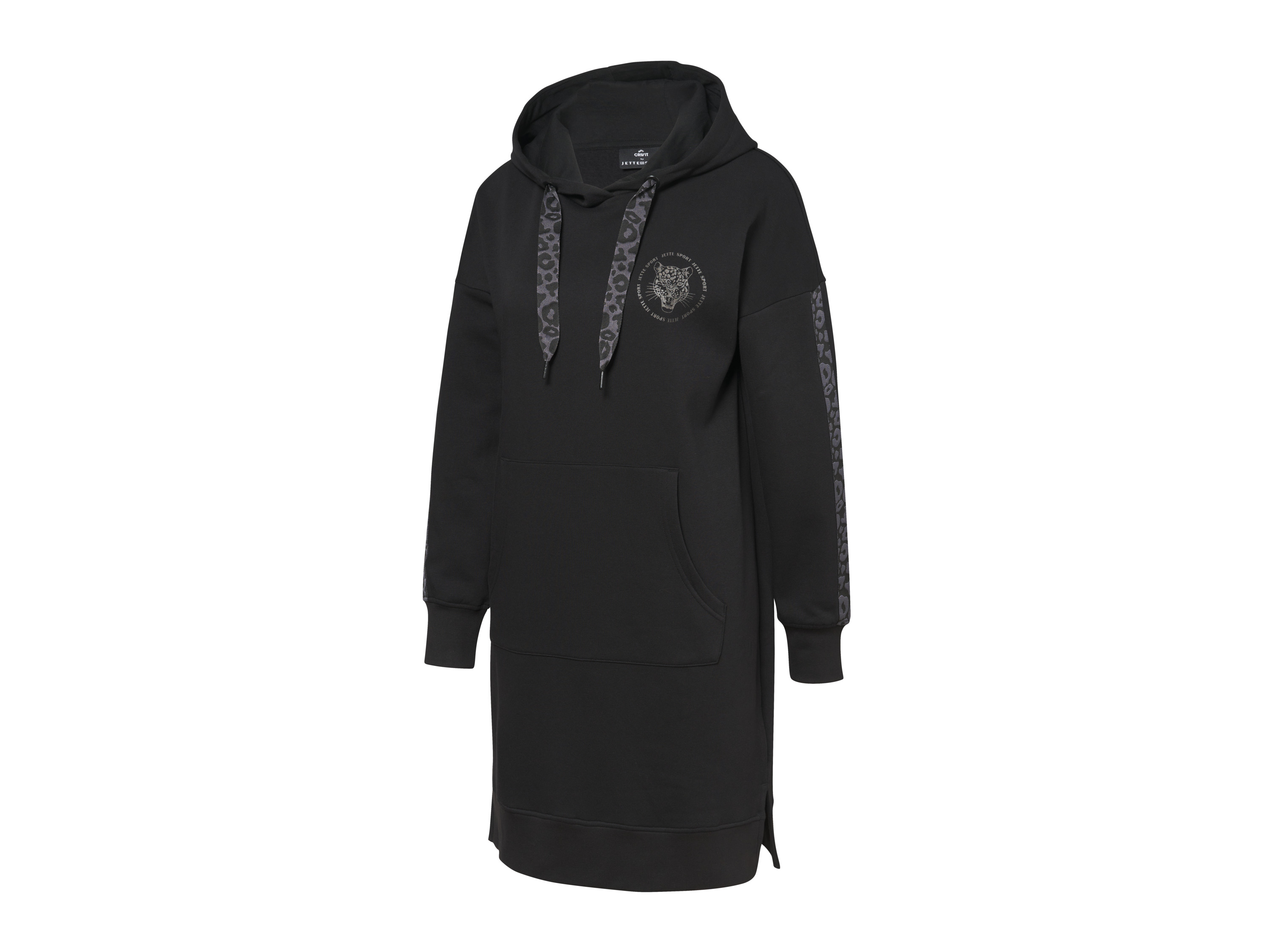 Crivit by Jette Sport Bluzy / sukienki dresowe damskie Czarny, XS 32-34