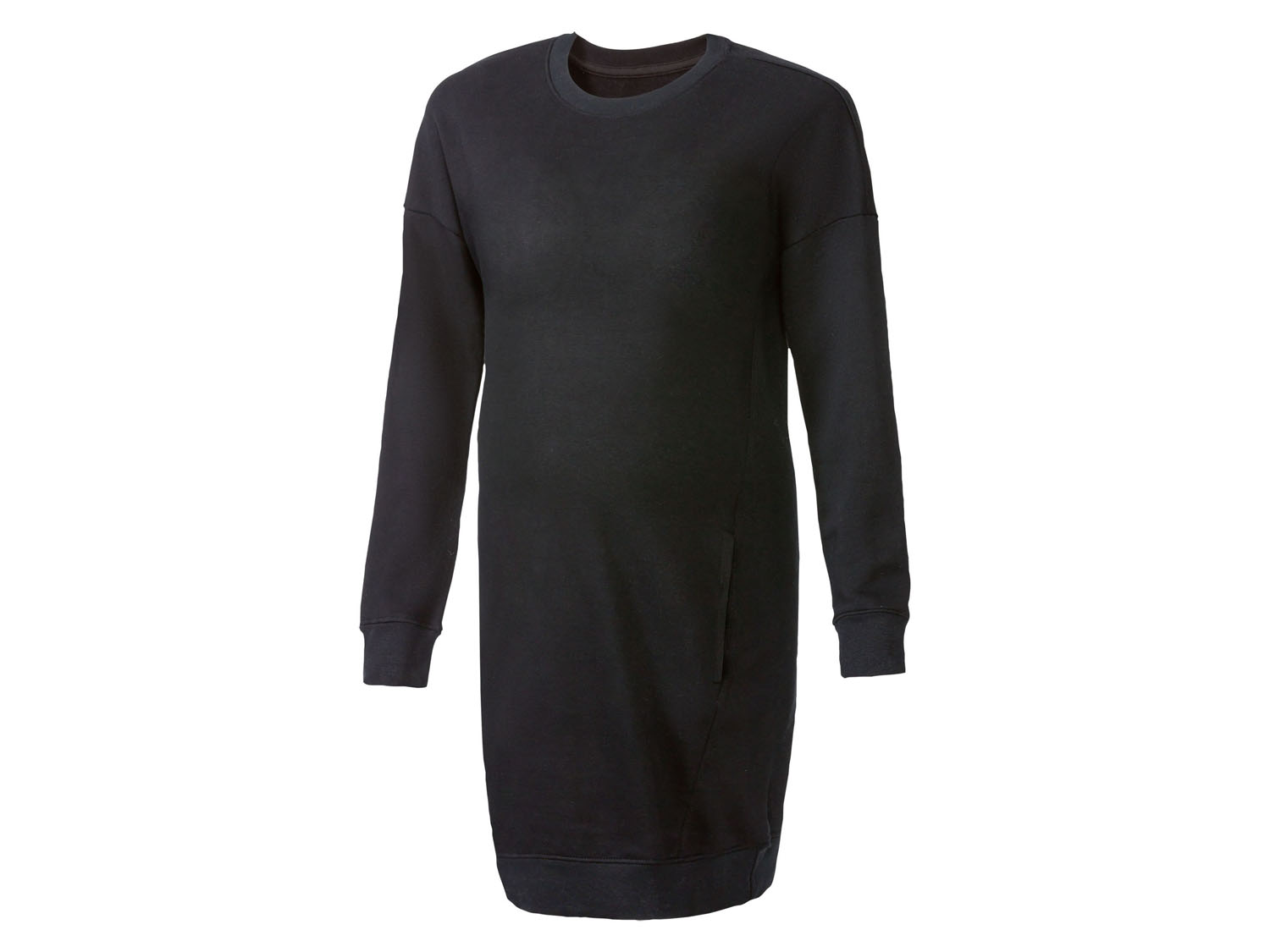 esmara Sukienka ciążowa dresowa Czarny, XS 32-34